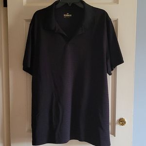 Black striped outdoor Life polo, 2xl